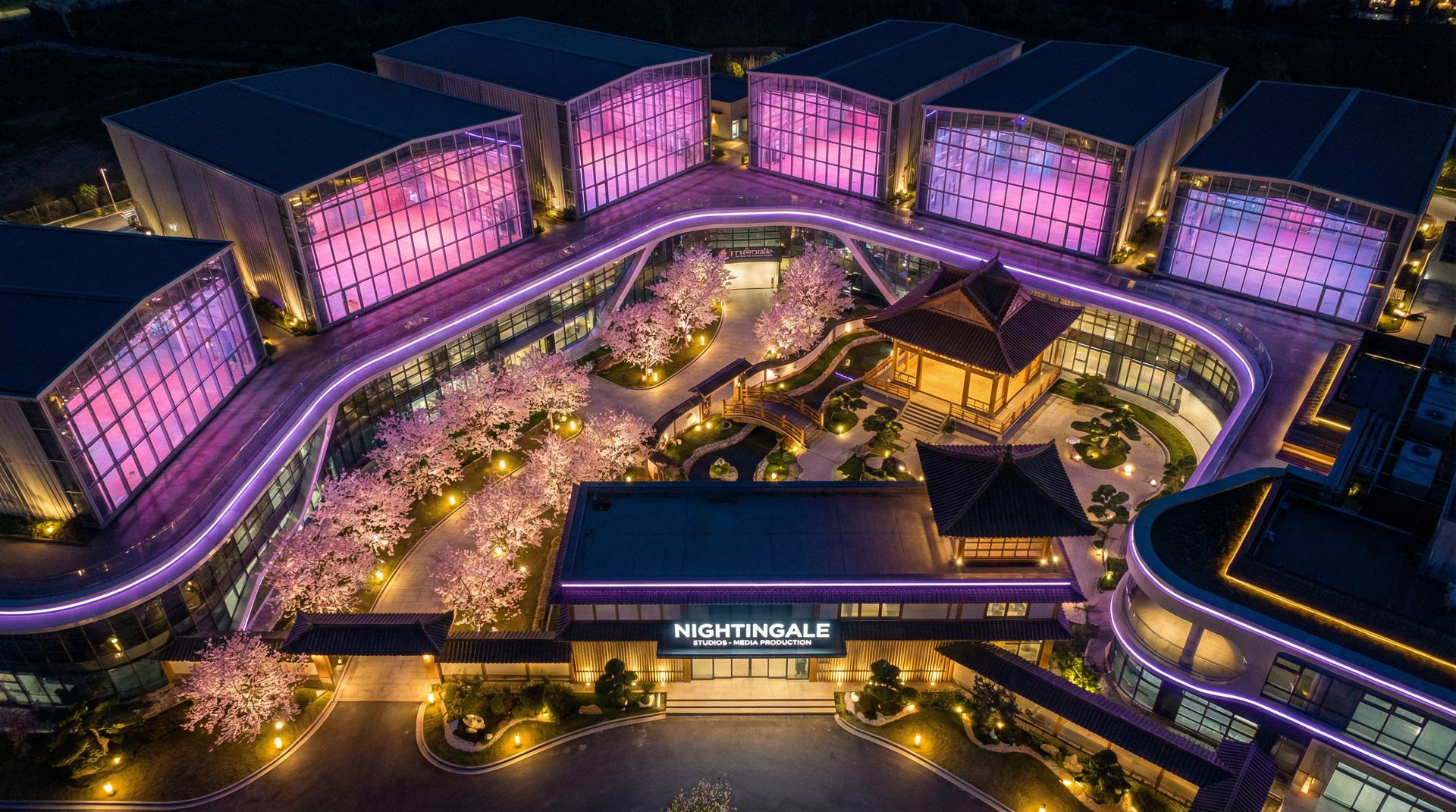 黑丝传媒基地 - 影视制作基地航拍